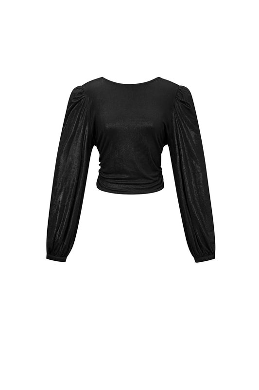Polyester fiber (polyester) Long sleeve tops Solid color Sexy Fall/Winter Clothes