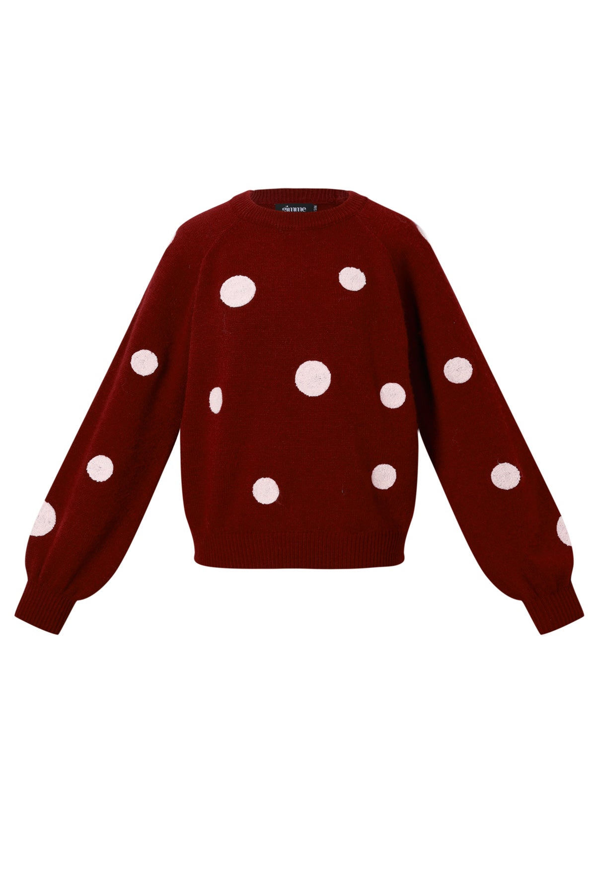 Polyester fiber (polyester) Knit sweaters Polka dots Casual Fall/Winter Clothes