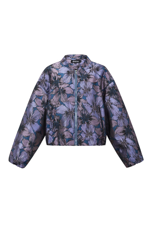 Jacquard Jacket Flower
