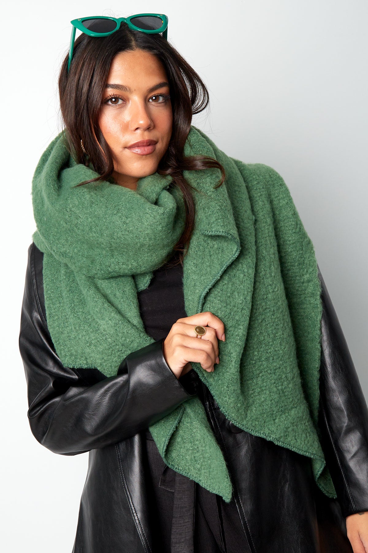 Soft winter scarf coral Polyester