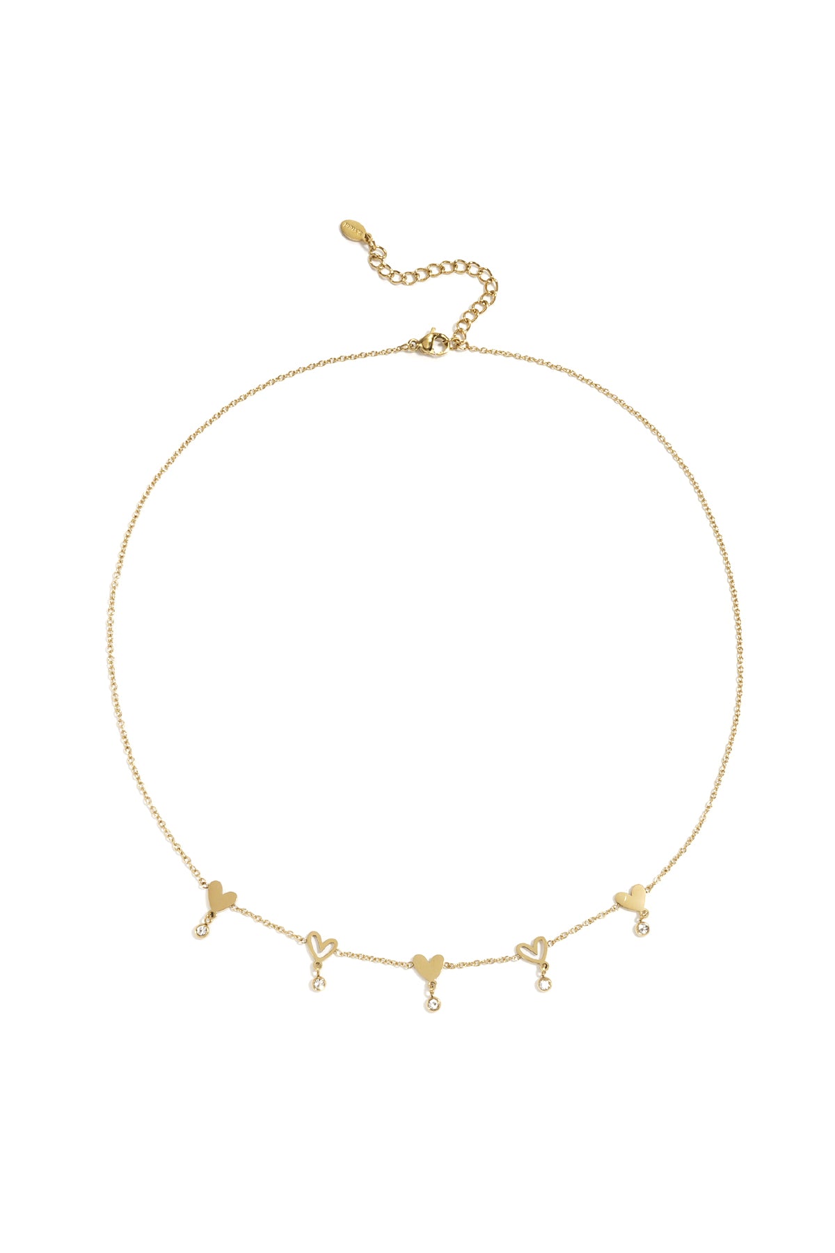 Stainless Steel Chain Necklaces Heart Casual Daily Simple Series Women's jewelry