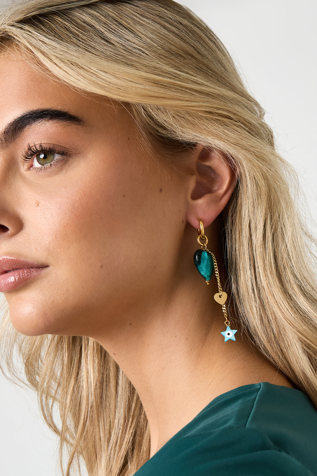 Stainless Steel Drop Earrings Heart Casual Daily Simple Series Women's jewelry