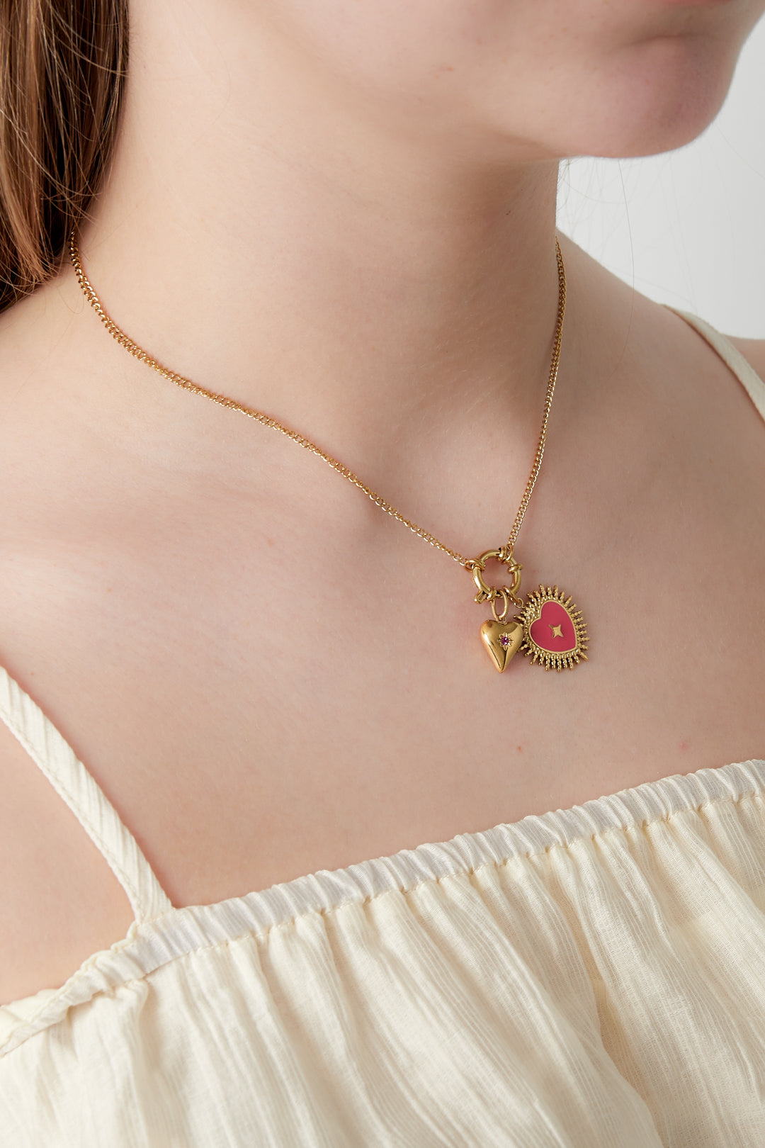 Sun of heart DIY necklace