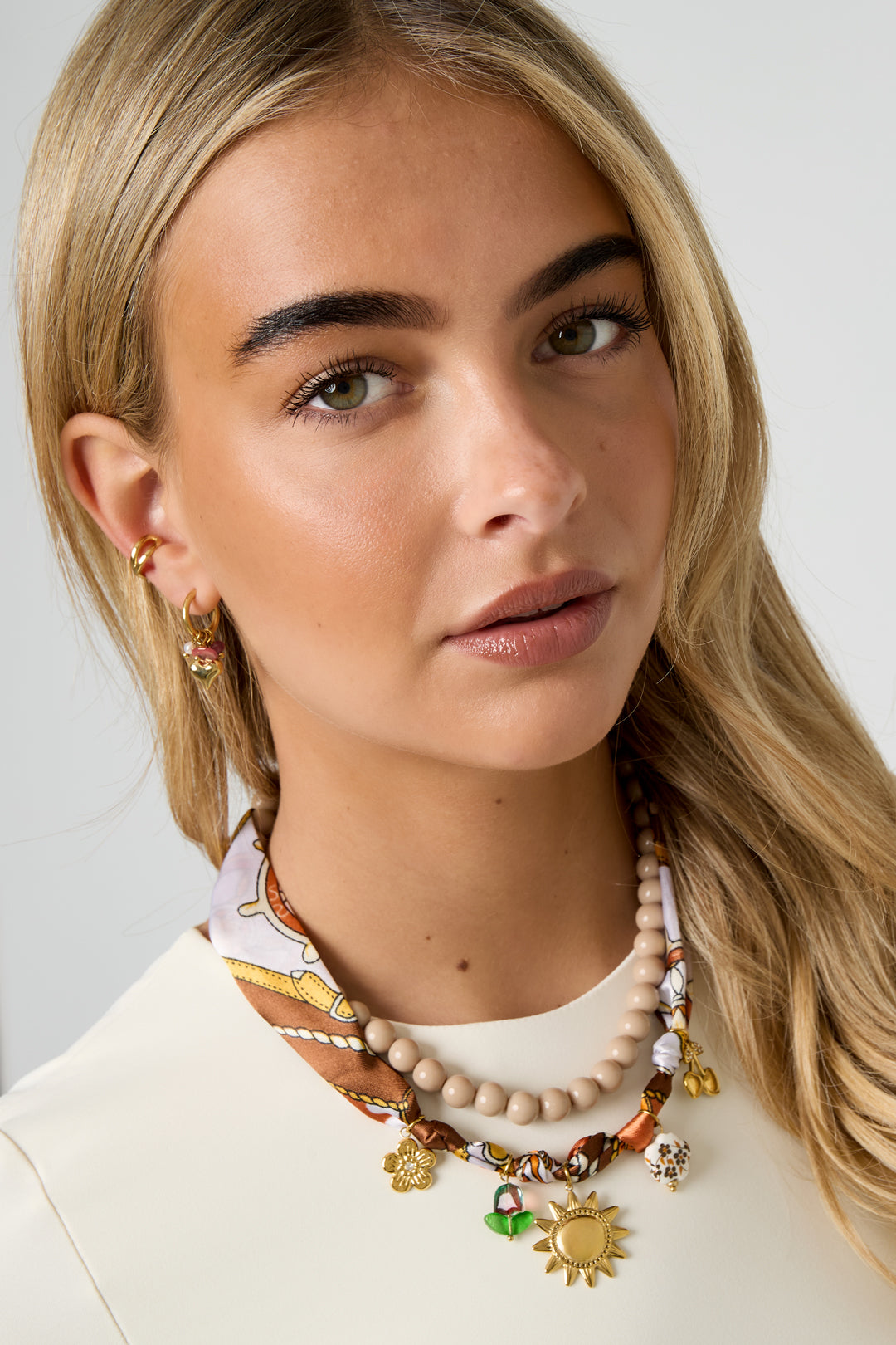 Stainless Steel Pendant necklaces Flower Casual Daily Simple Series Women's jewelry