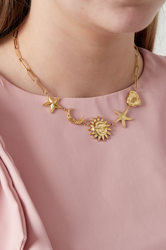 Sun Moon Star Necklace