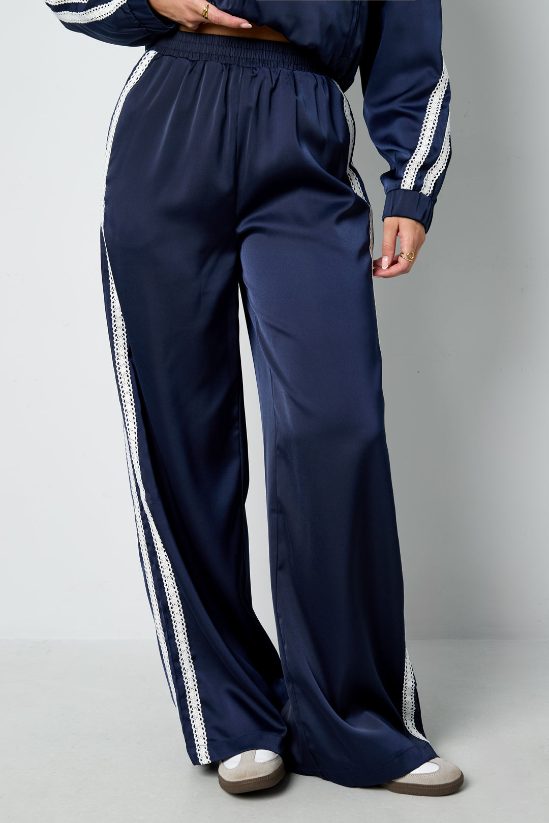Satin Look Sporty Pants