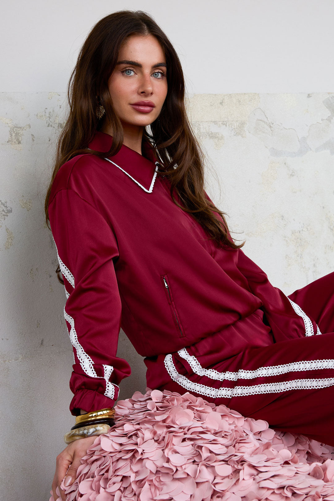 Satin Look Sporty Jacket
