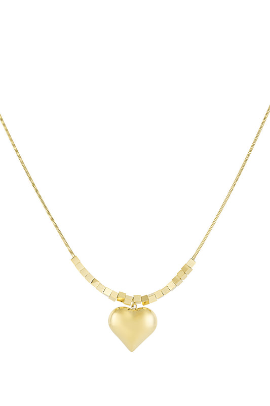 trendy heart necklace
