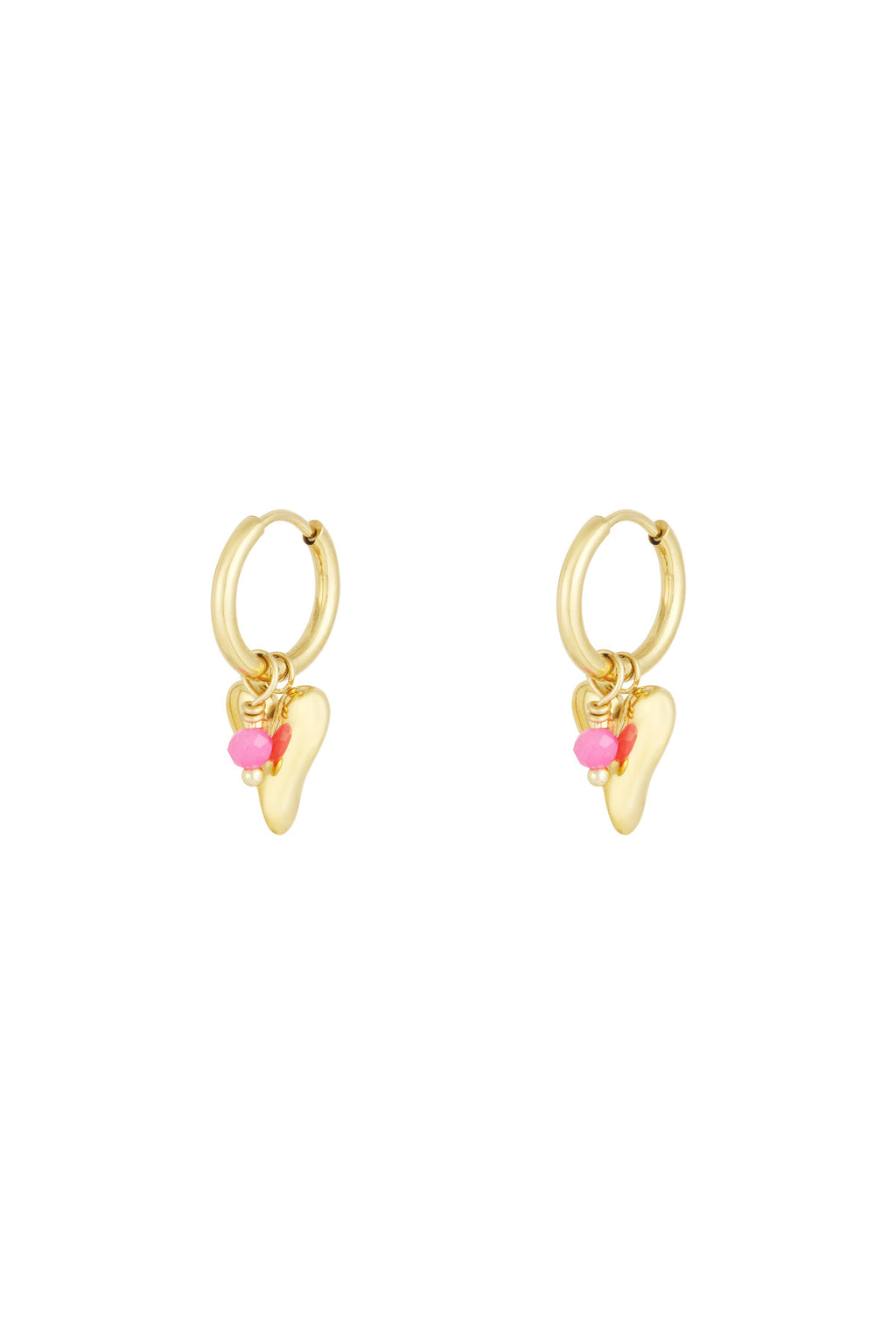 vivid heart earrings