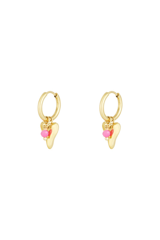 vivid heart earrings
