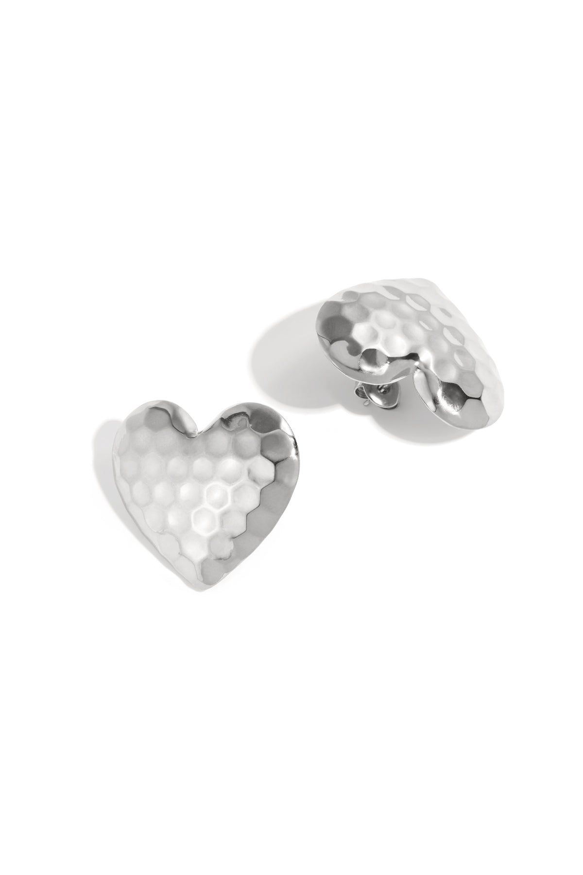 Stainless Steel Stud Earrings Heart Casual Daily Simple Series Women's jewelry