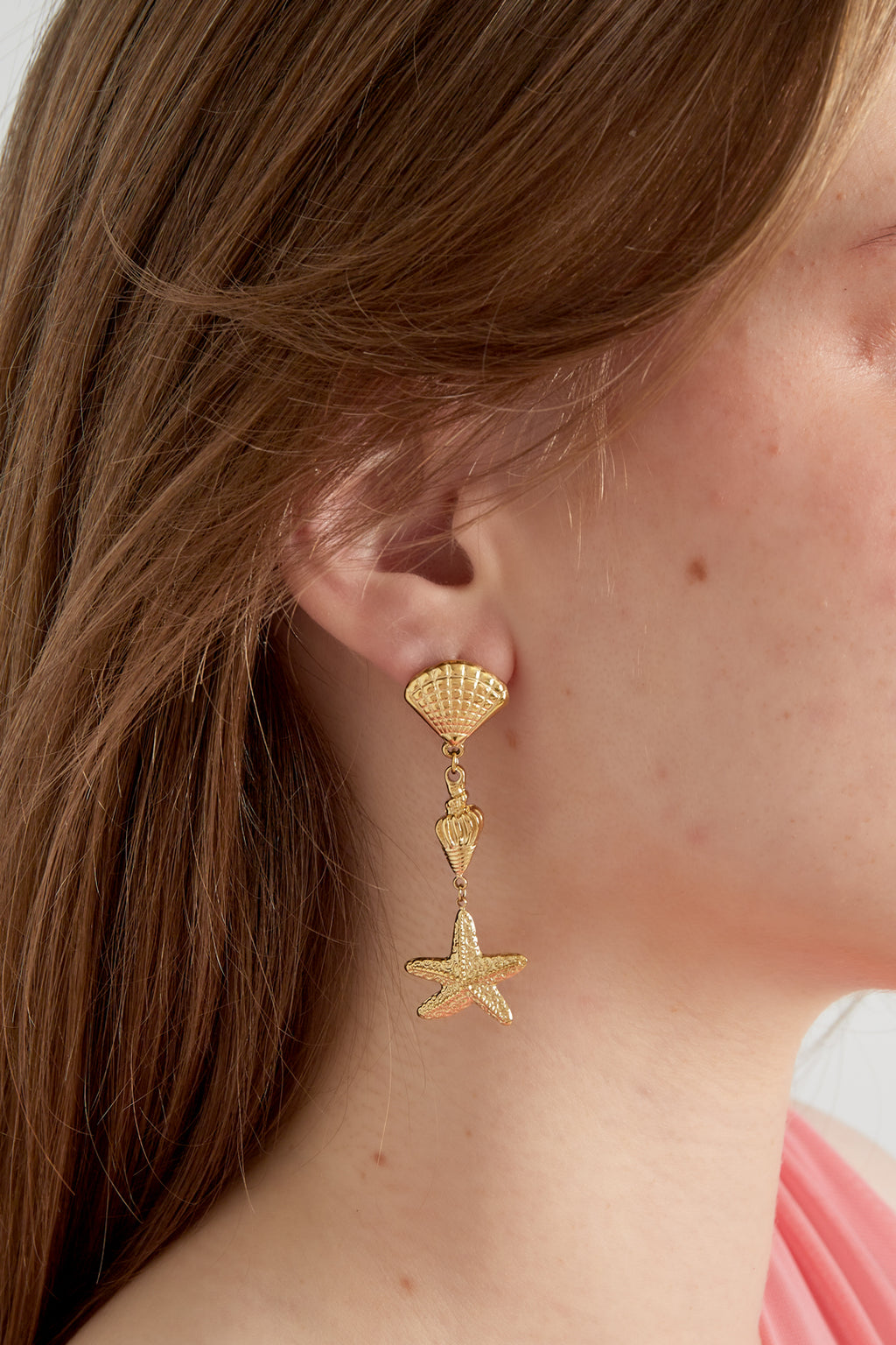 Triple shell Earrings