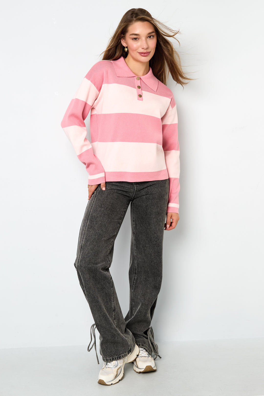 Knit sweaters Stripes Casual Fall/Winter