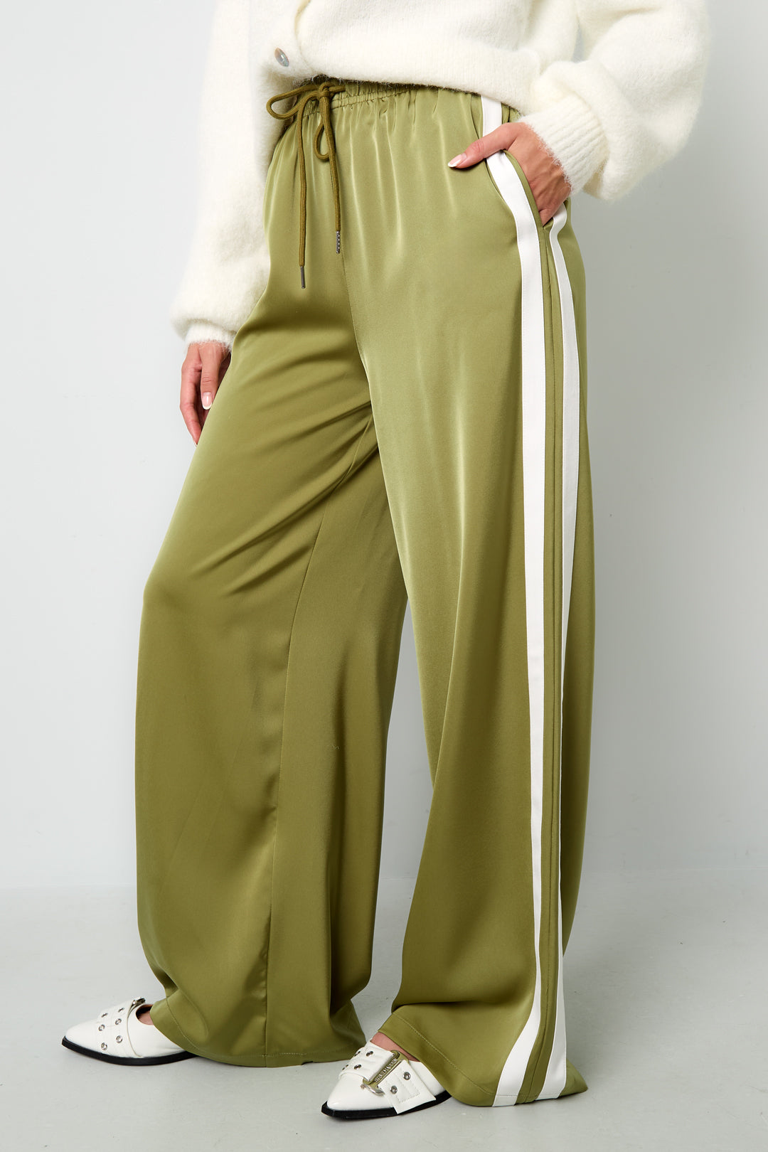 Satin Pants Stripe