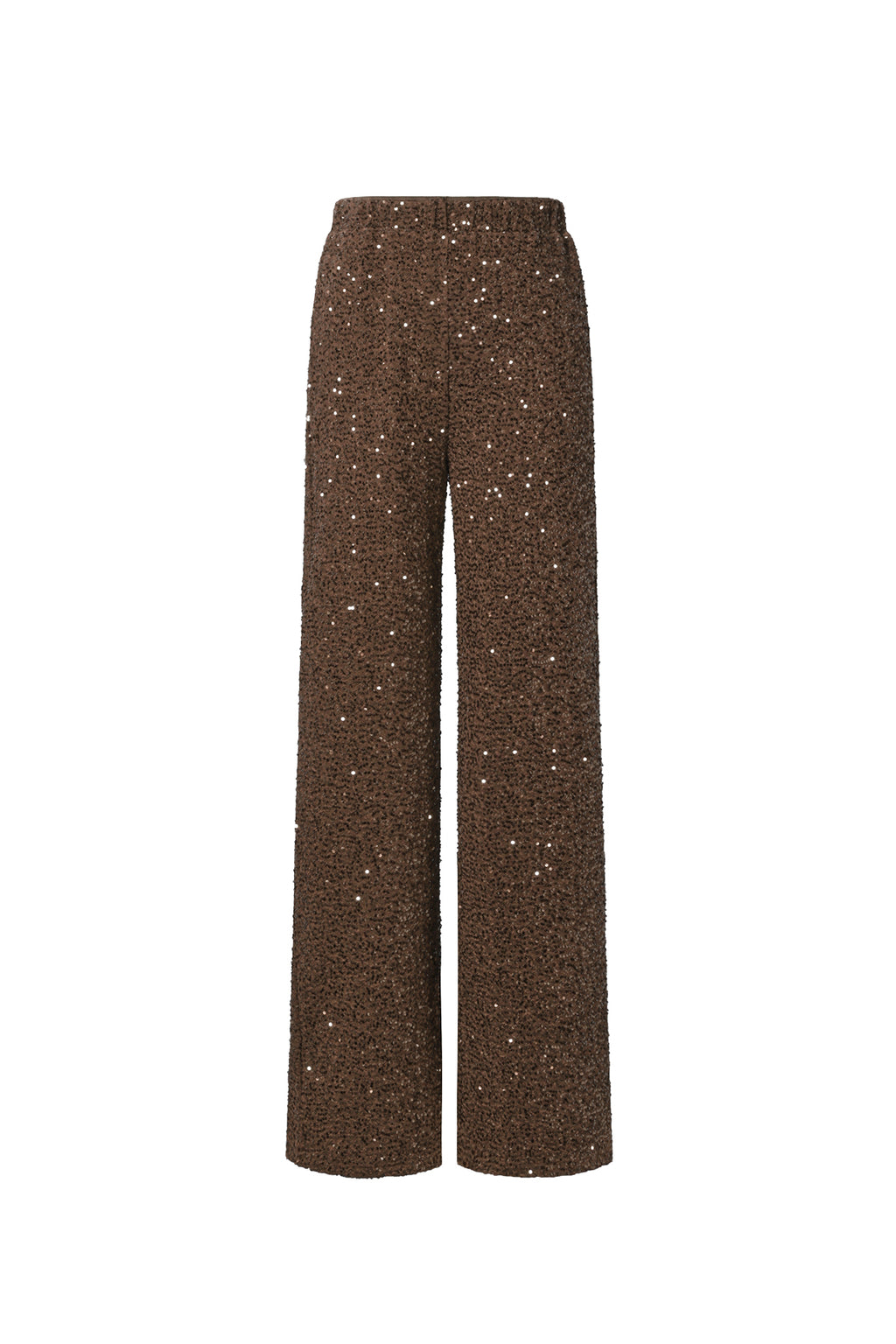 Polyester fiber (polyester) Straight pants Sequins Elegant Fall/Winter  Clothes
