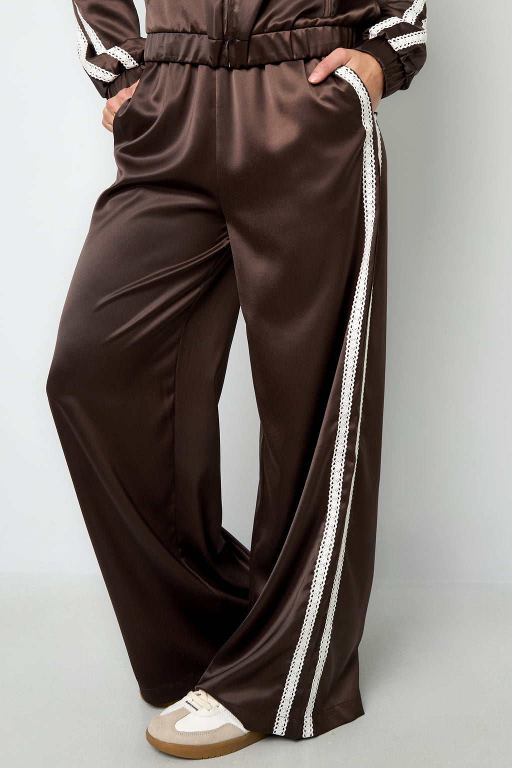 Satin Look Sporty Pants