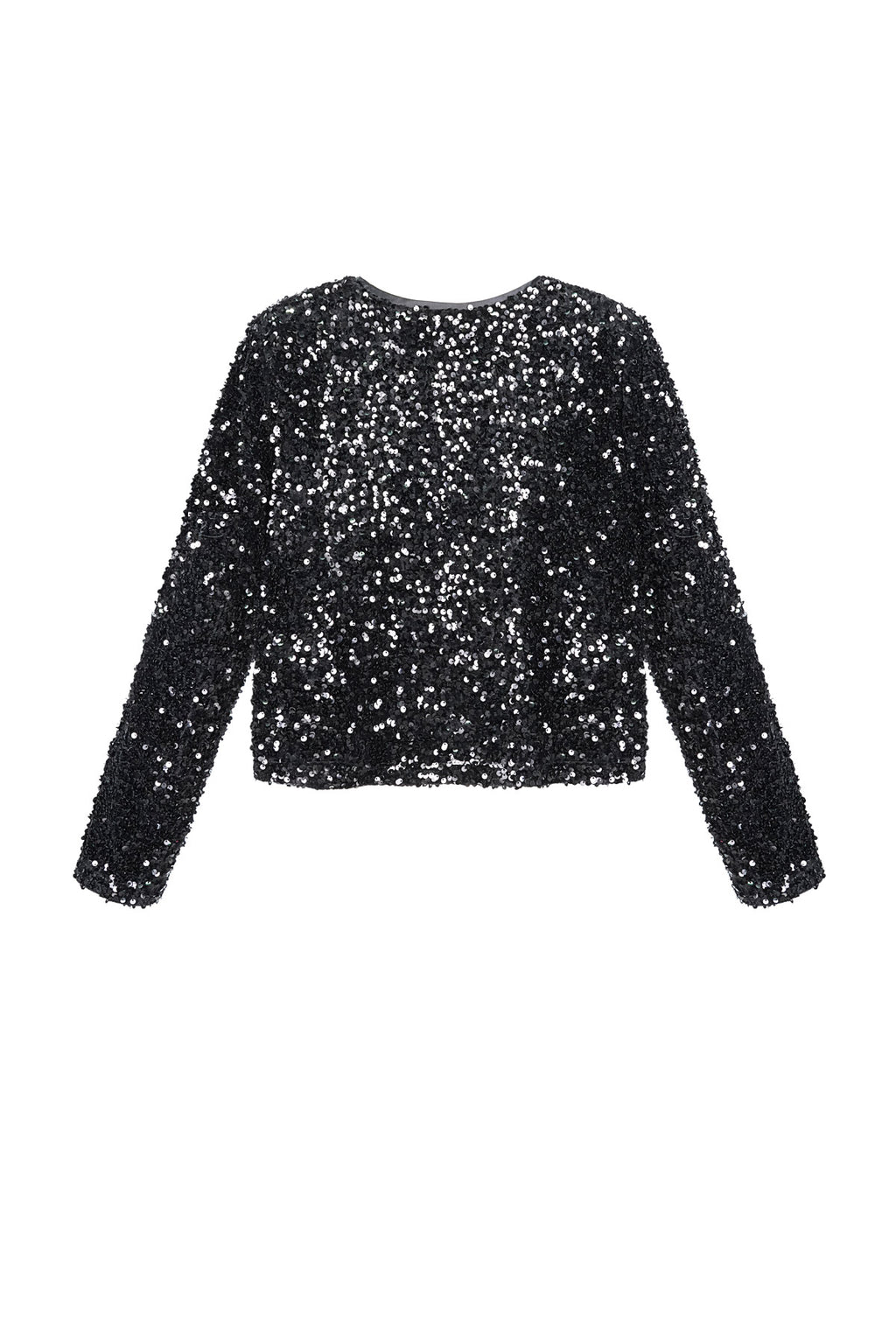 Party top with sequins