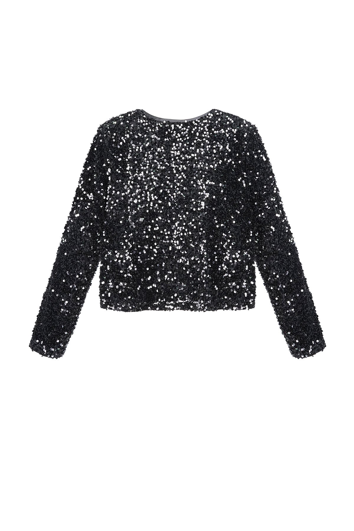 Party top with sequins