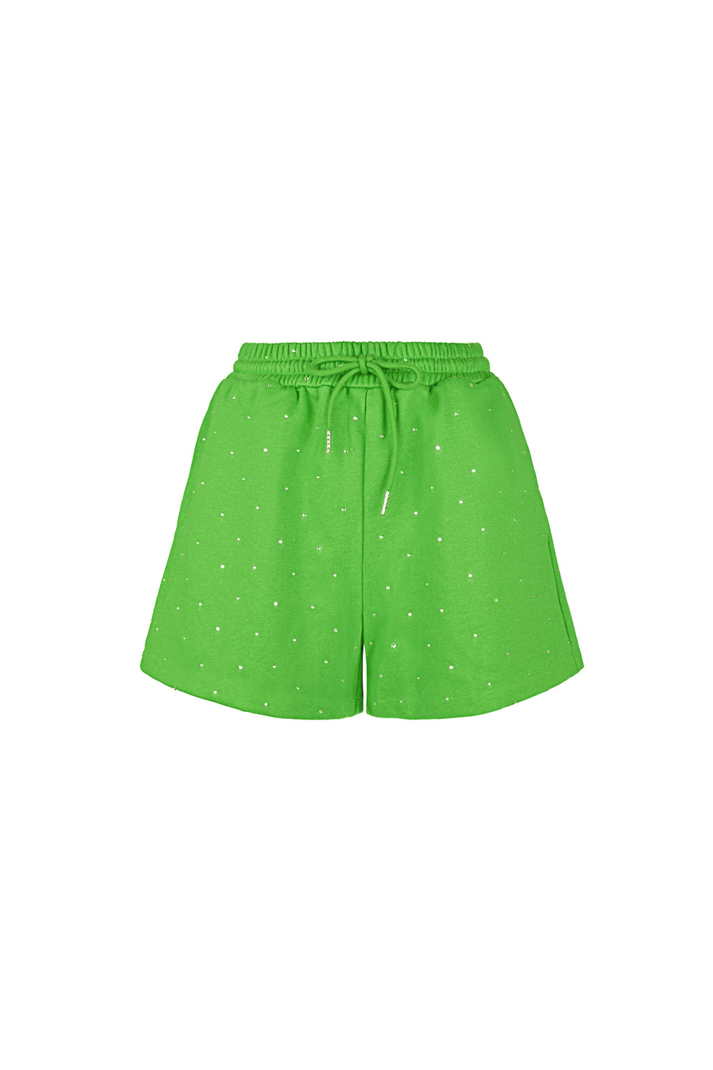 Jogging fabric shorts with studs