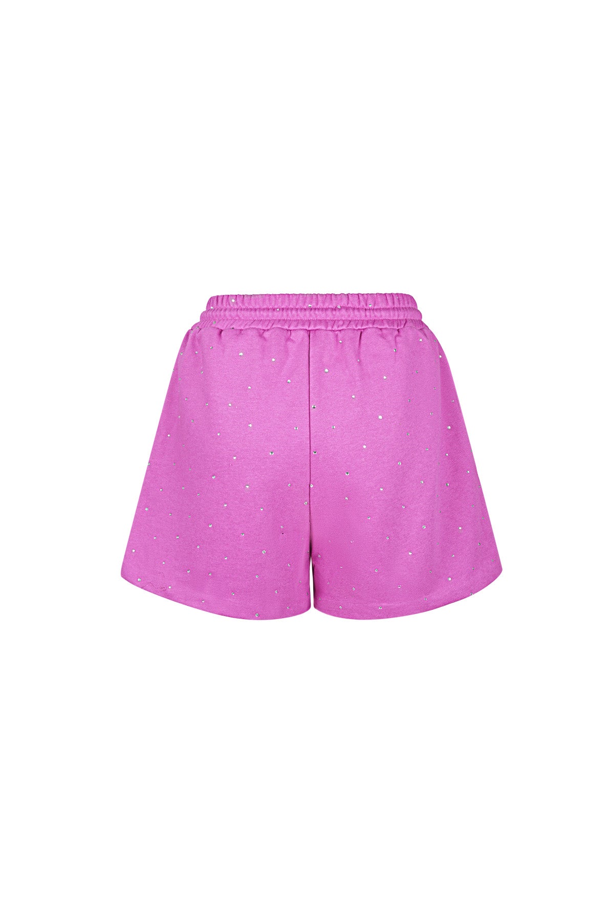 Jogging fabric shorts with studs