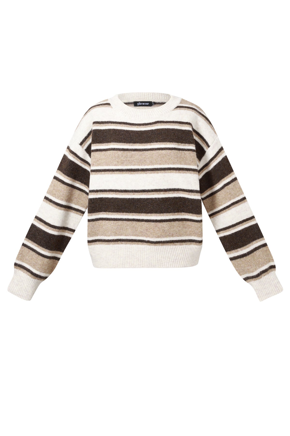 Polyester fiber (polyester) Knit sweaters Stripes Casual Fall/Winter  Clothes