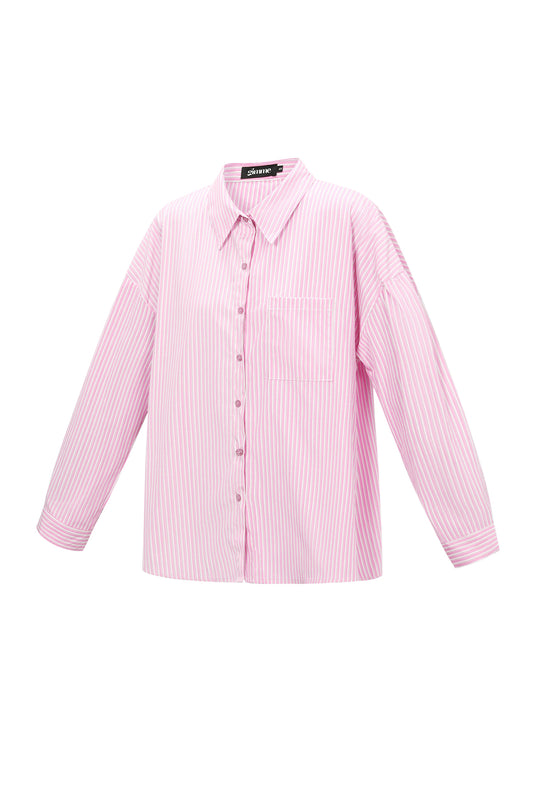 Woven Cotton Women's Blouse Casual Letters