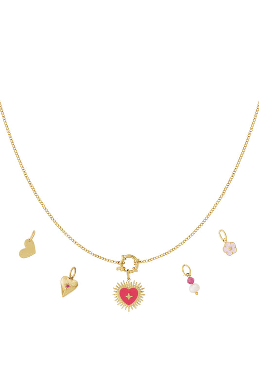 Sun of heart DIY necklace
