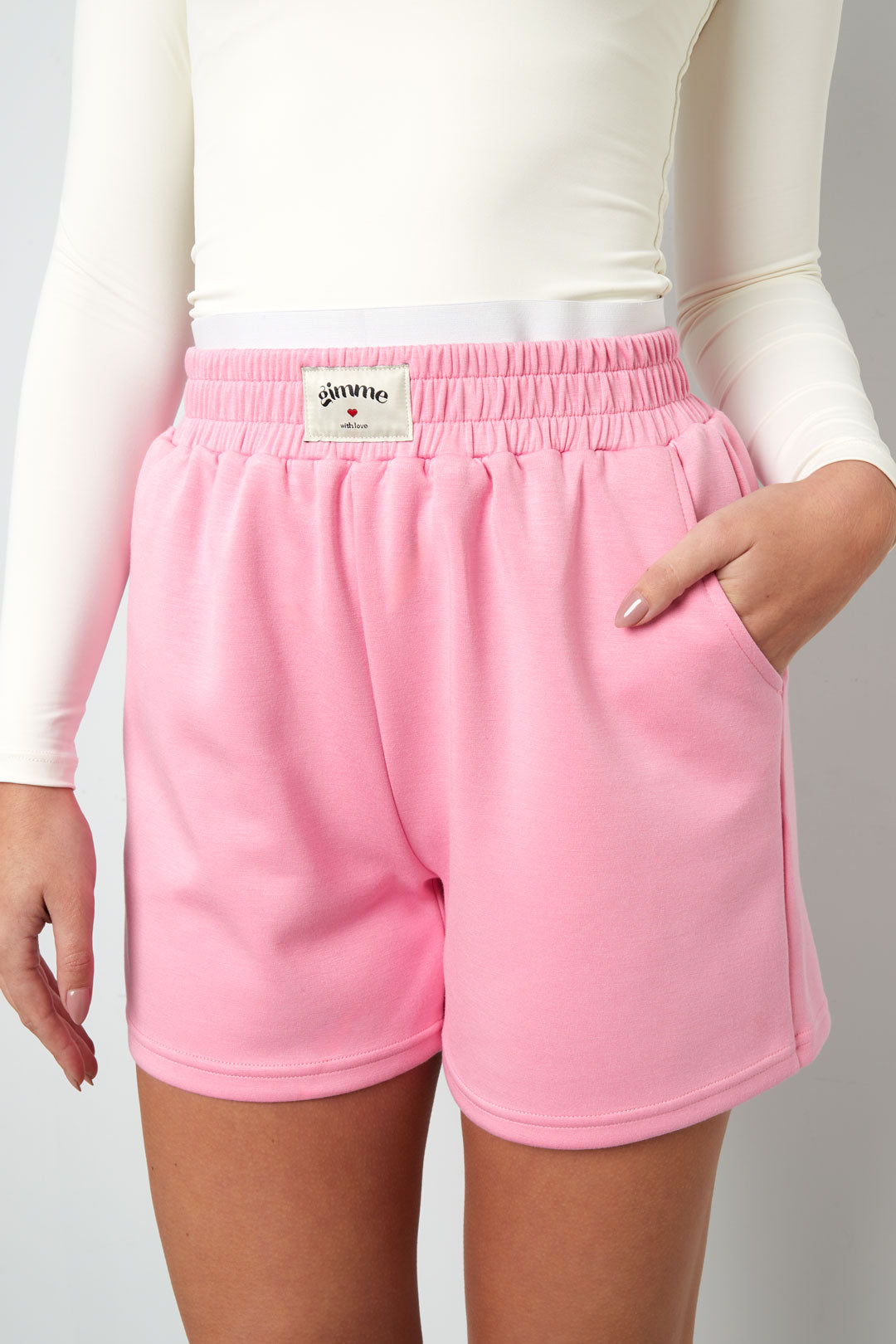 Polyester fiber (polyester) Shorts Solid color Sporty All Fit  Clothes