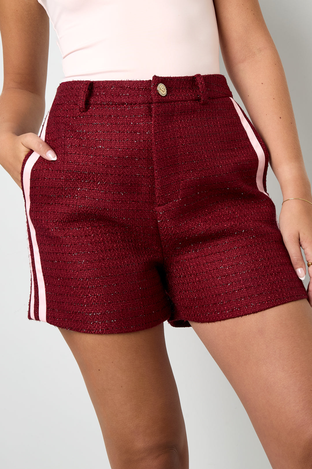 Lurex Tweed short