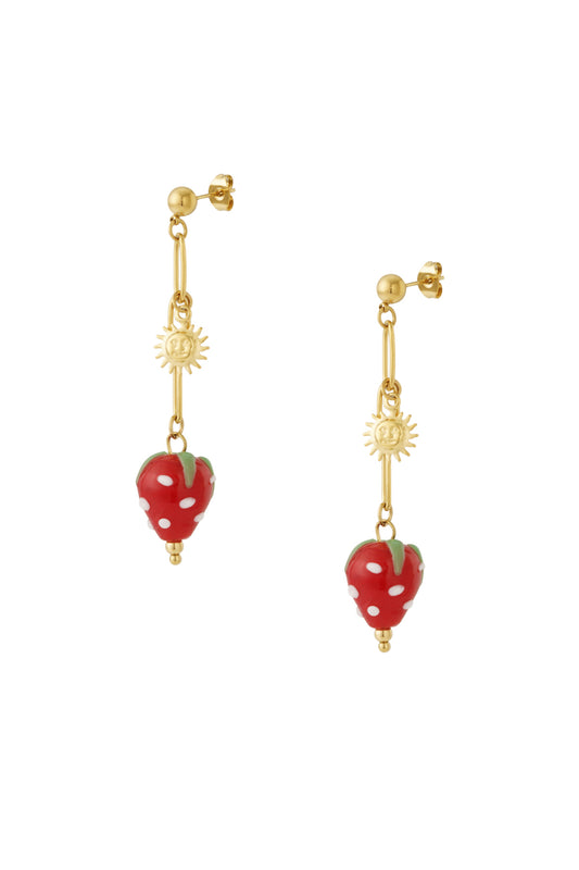 Strawberry sun Earrings