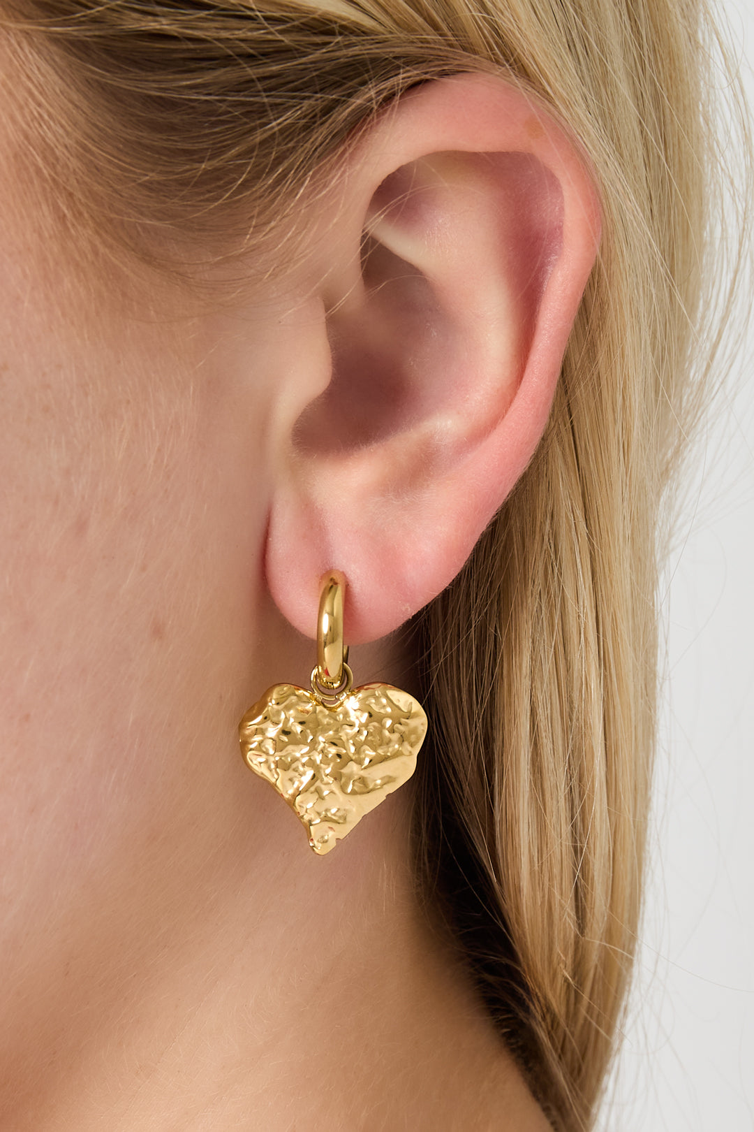 Textured Hearts earrings