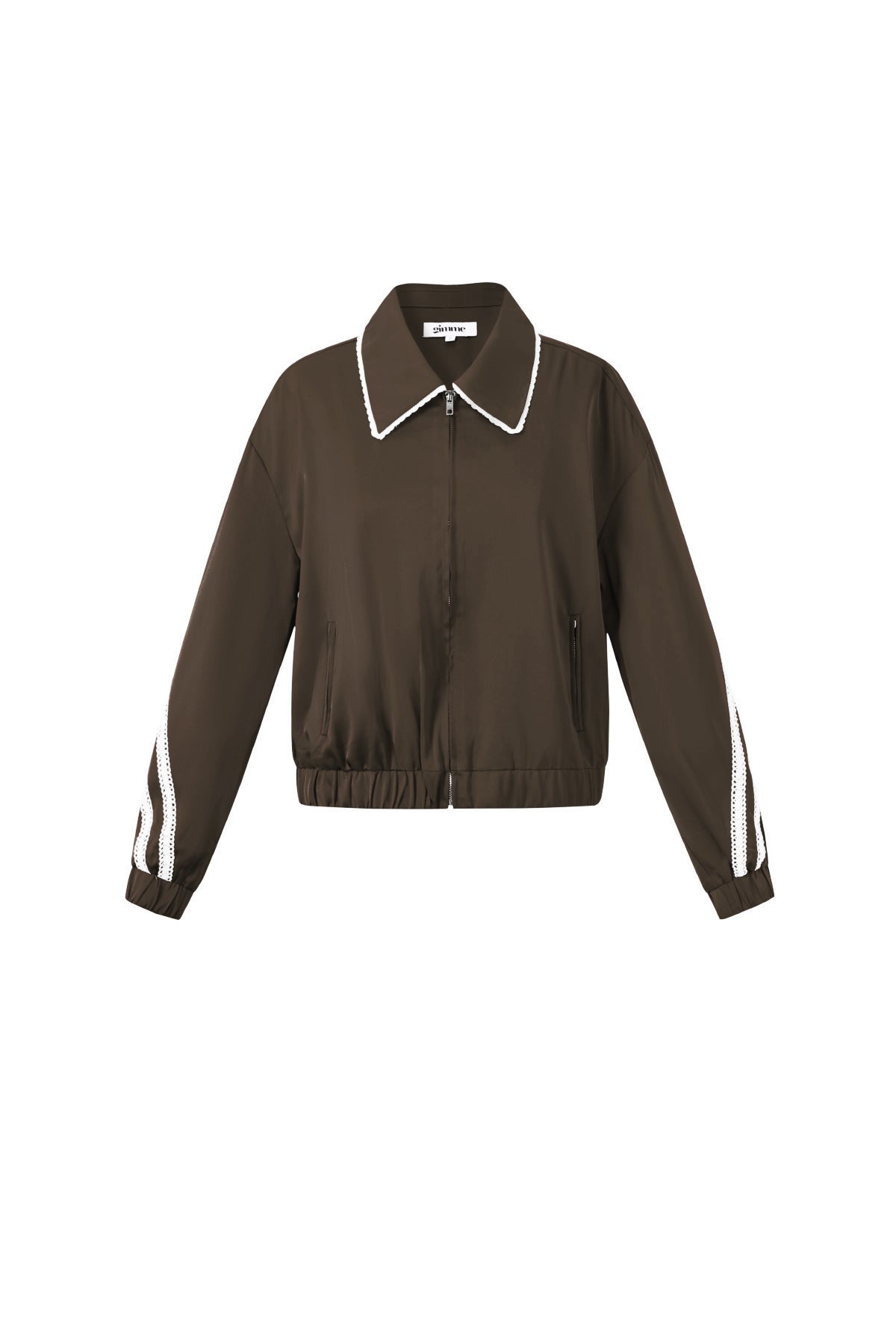 Satin Look Sporty Jacket