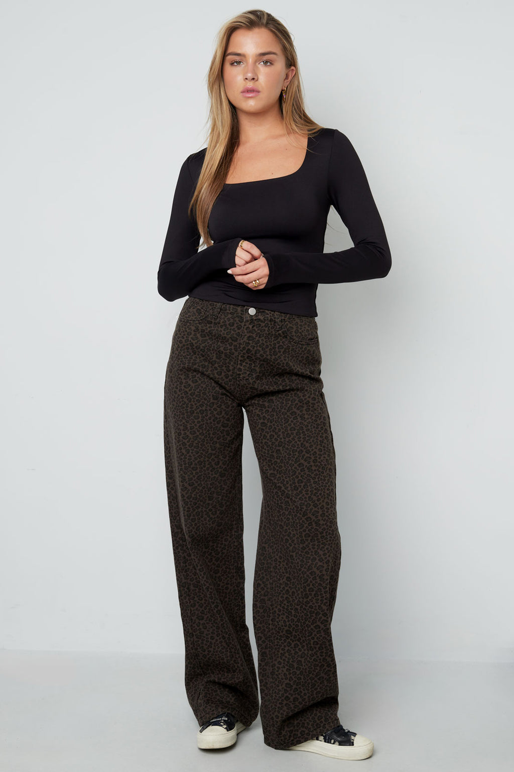 Nylon Long sleeve tops Solid color Basic All Fit  Clothes