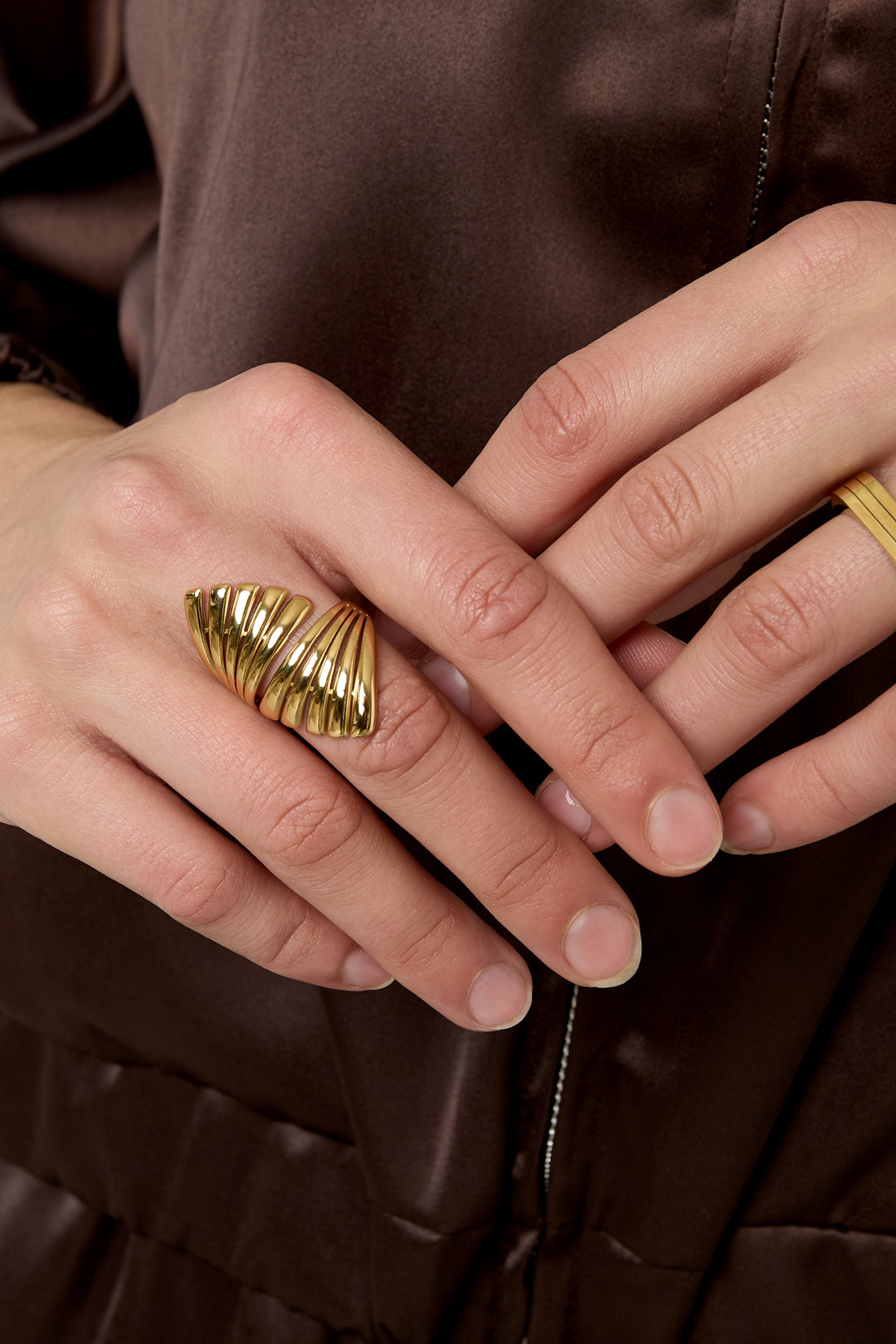 Stainless Steel Statement Rings irregular shape Casual Daily Simple Series Women's jewelry