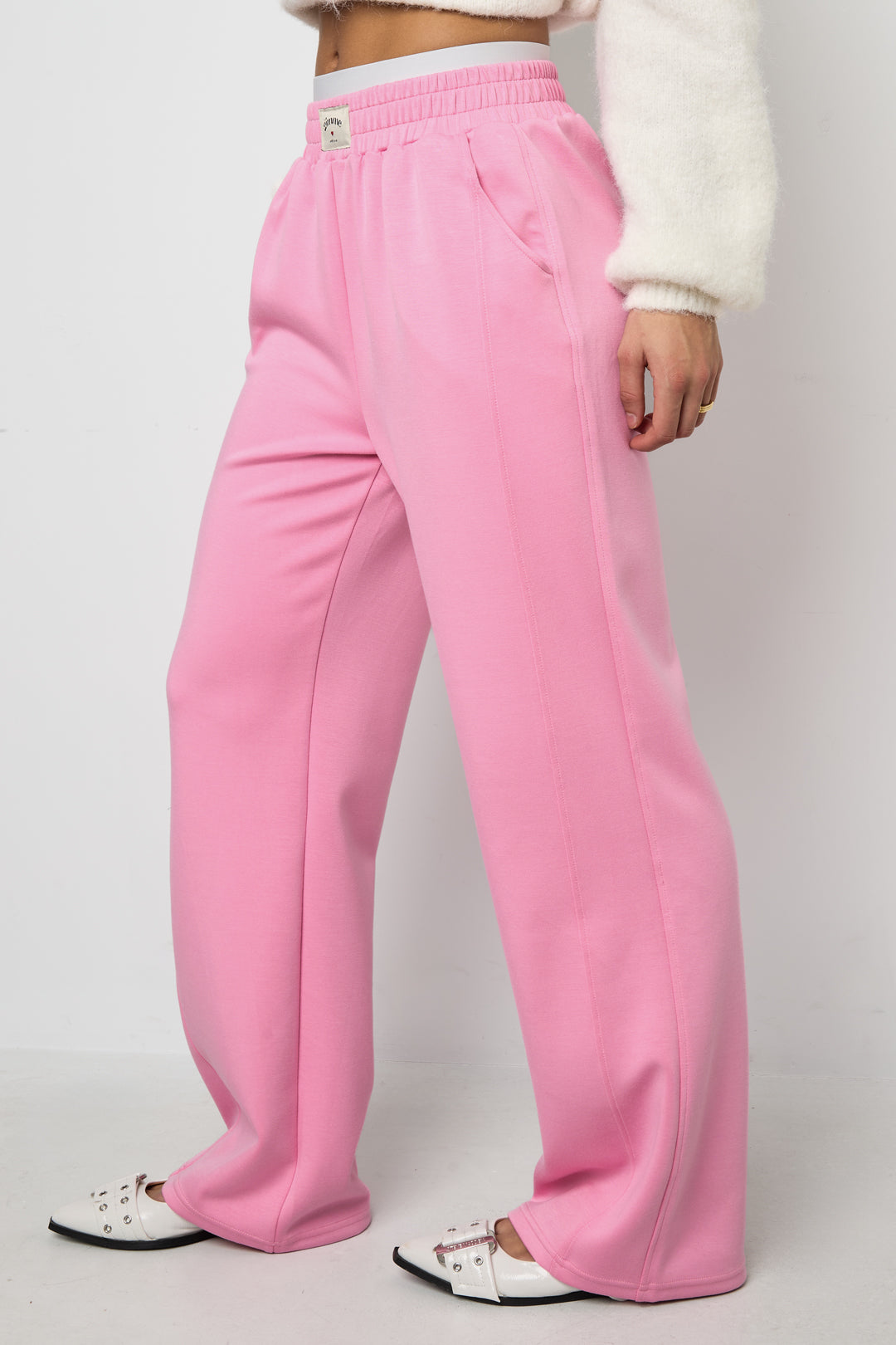 Polyester fiber (polyester) Straight pants Solid color Sporty All Fit  Clothes