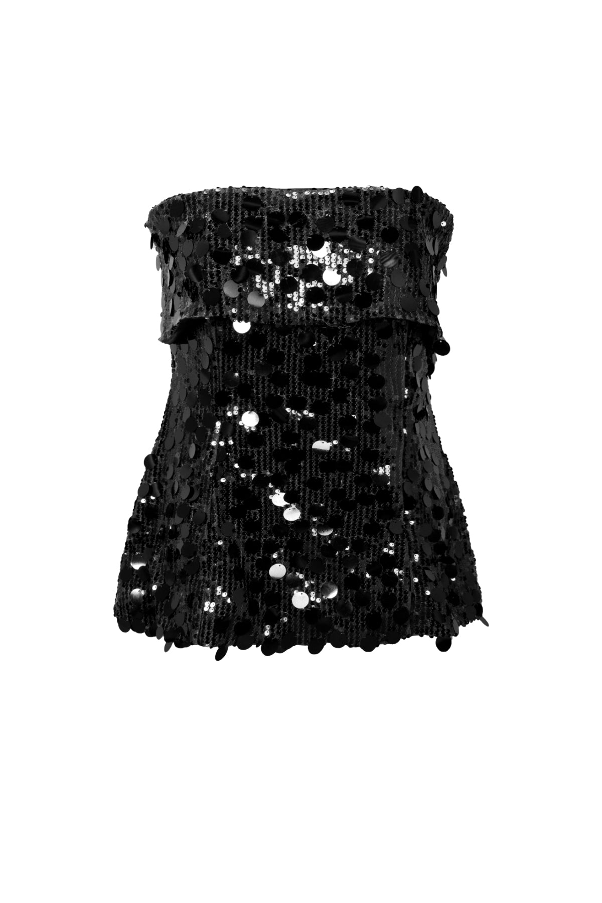 Polyester fiber (polyester) Sleeveless tops Sequins Elegant All Fit  Clothes