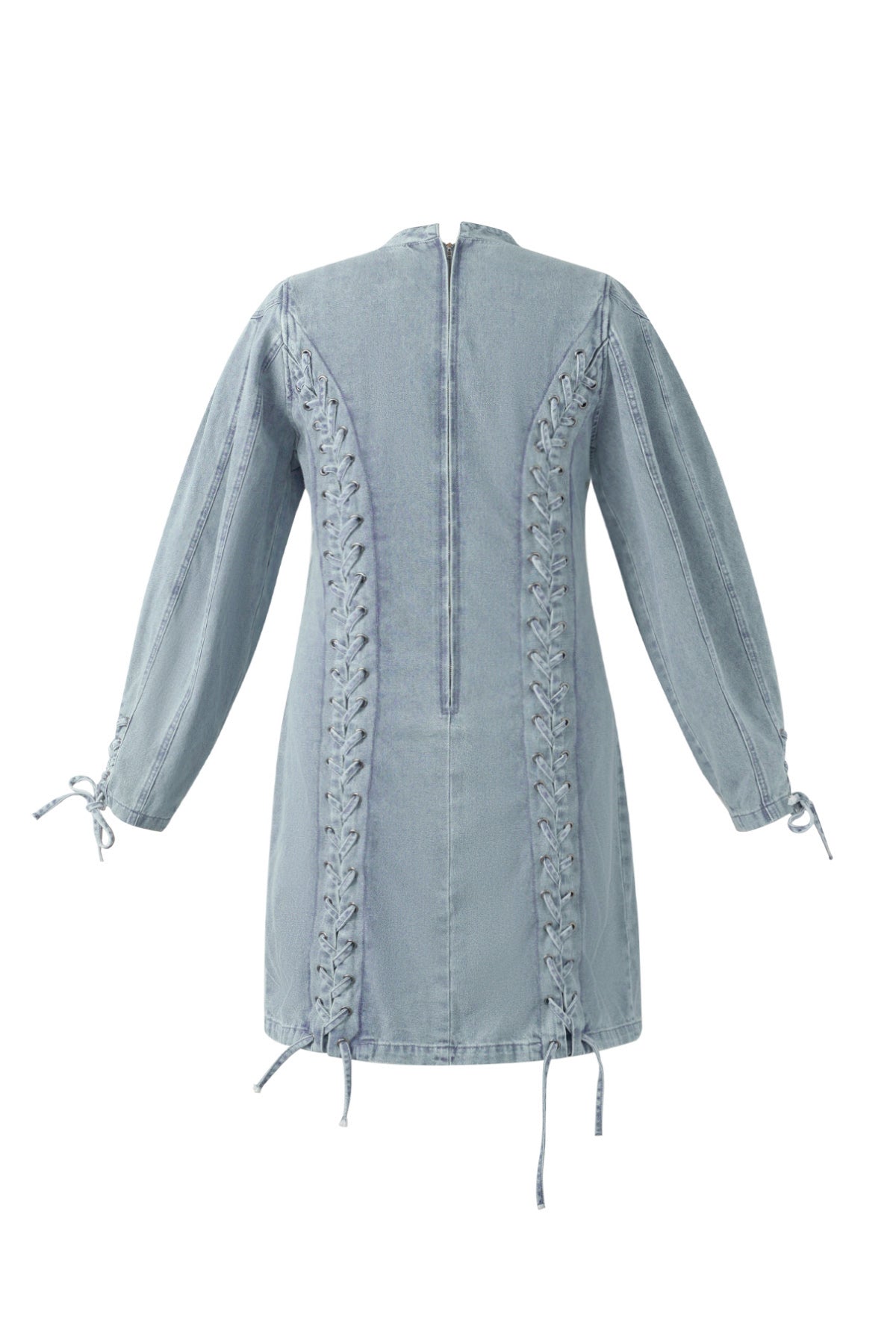 Denim laces dress