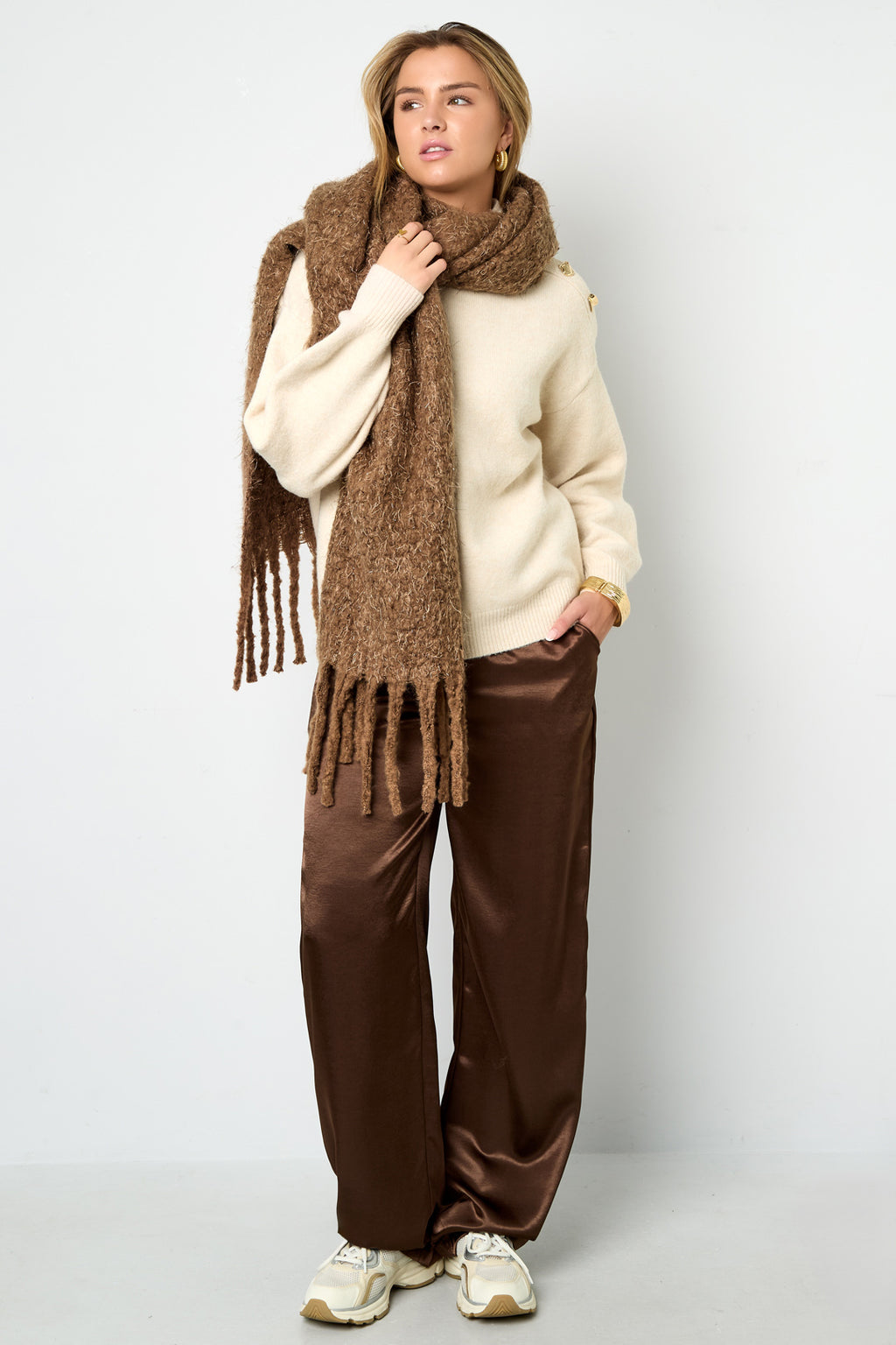 Winter scarves Solid Color Casual Polyester Daily