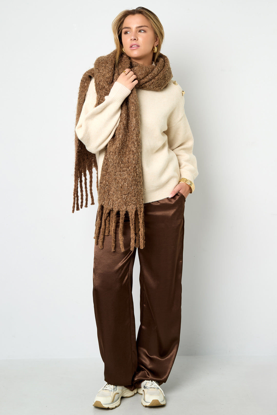 Winter scarves Solid Color Casual Polyester Daily