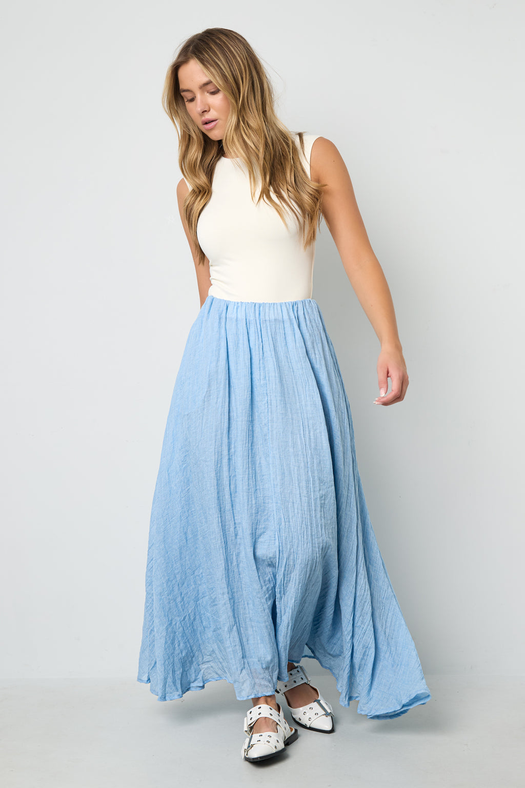 Skirts Solid color Casual Spring/Summer  Clothes