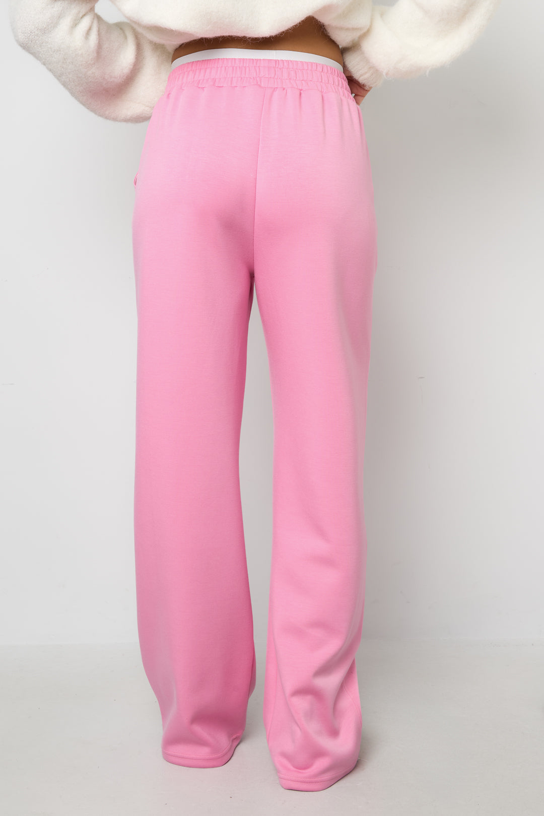 Polyester fiber (polyester) Straight pants Solid color Sporty All Fit  Clothes