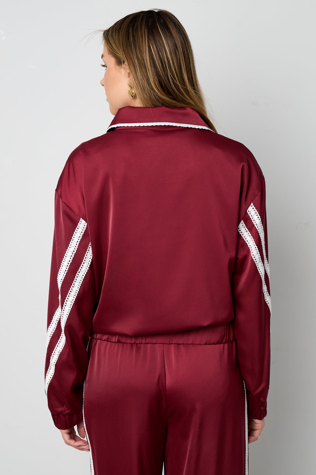 Satin Look Sporty Jacket