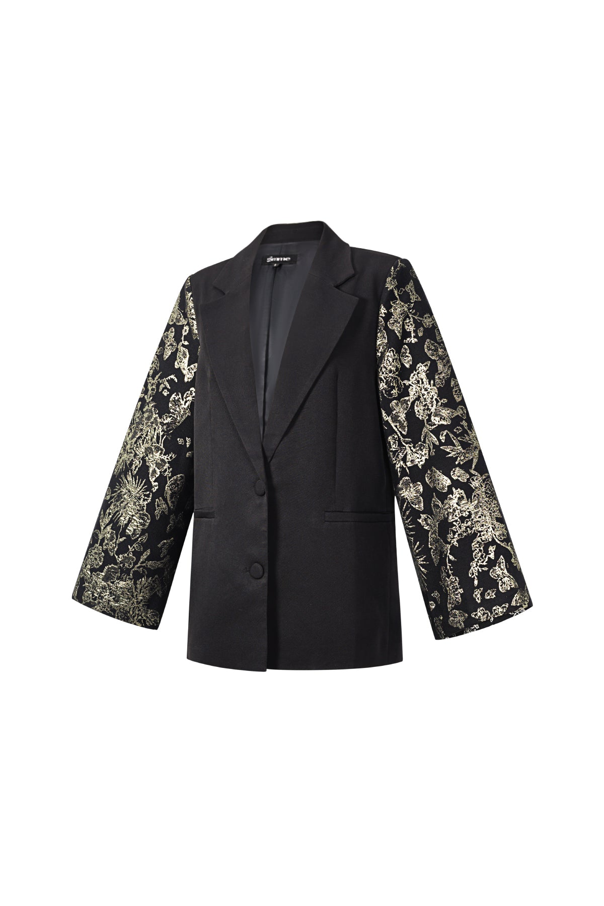 Festive Blazer Jacquard Sleeves