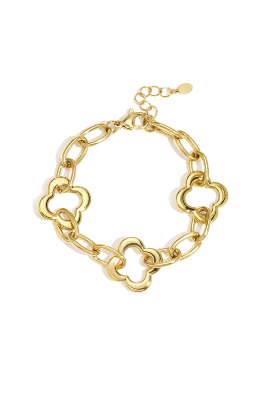 Stainless Steel Chain Bracelets Clover Casual Daily  Women's jewelry