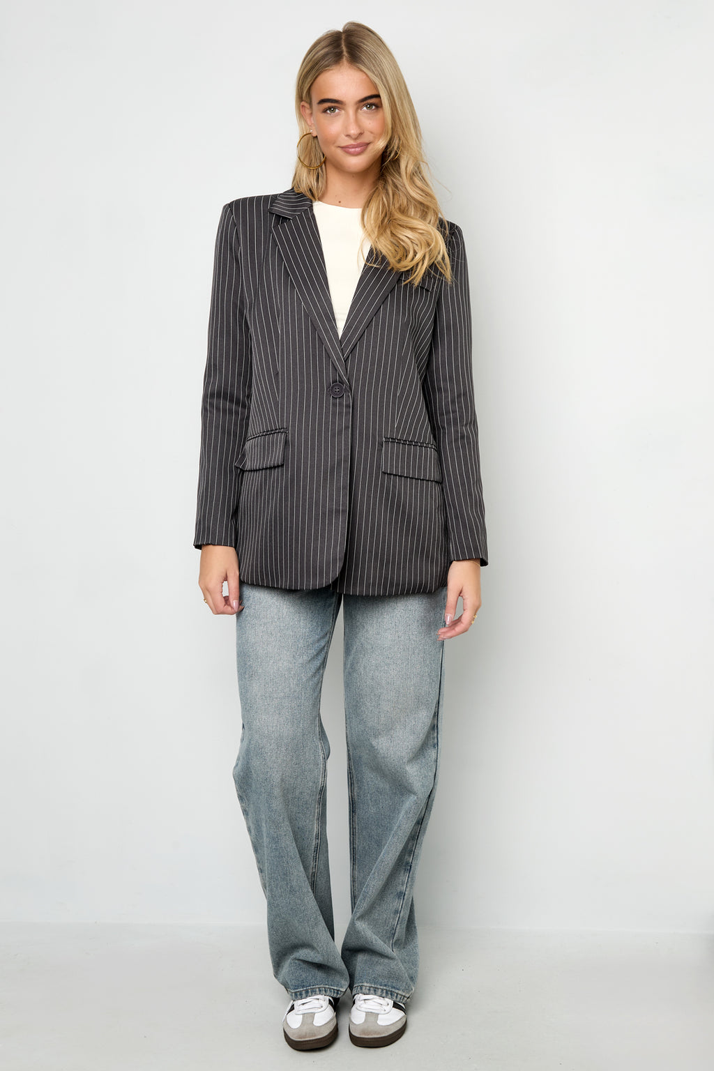 The Pinstripe Blazer