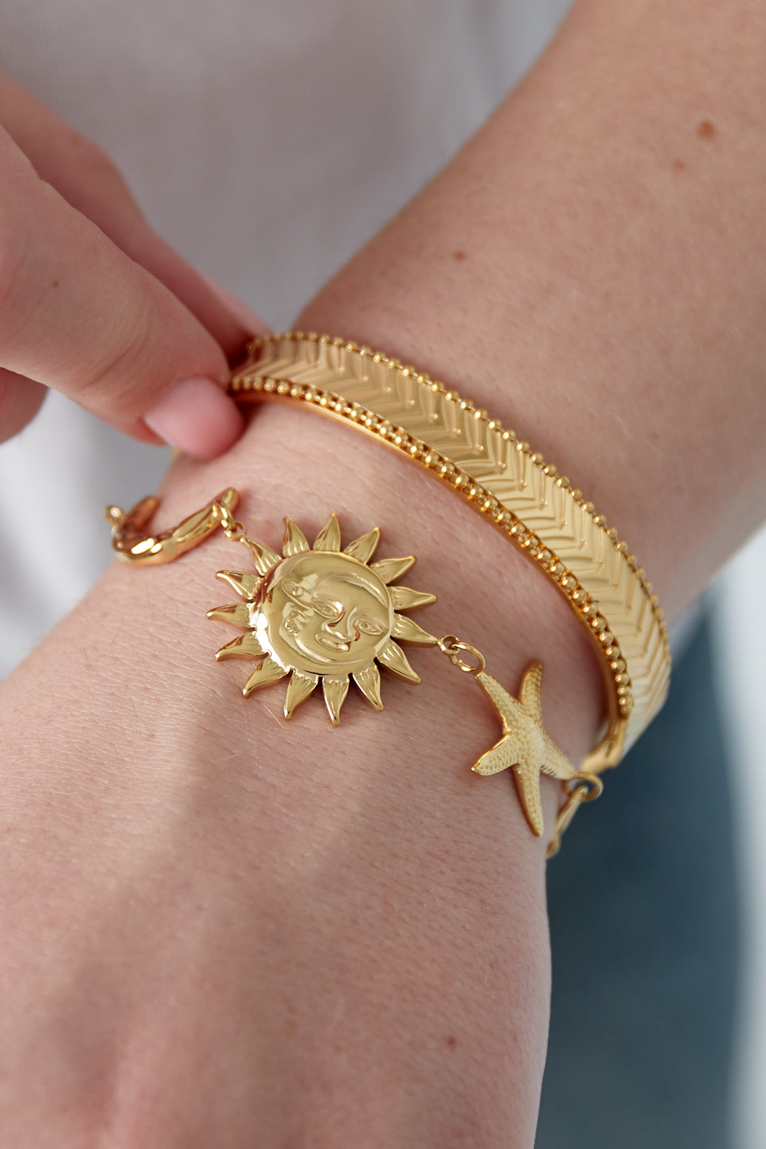 Sun Moon Star Necklace