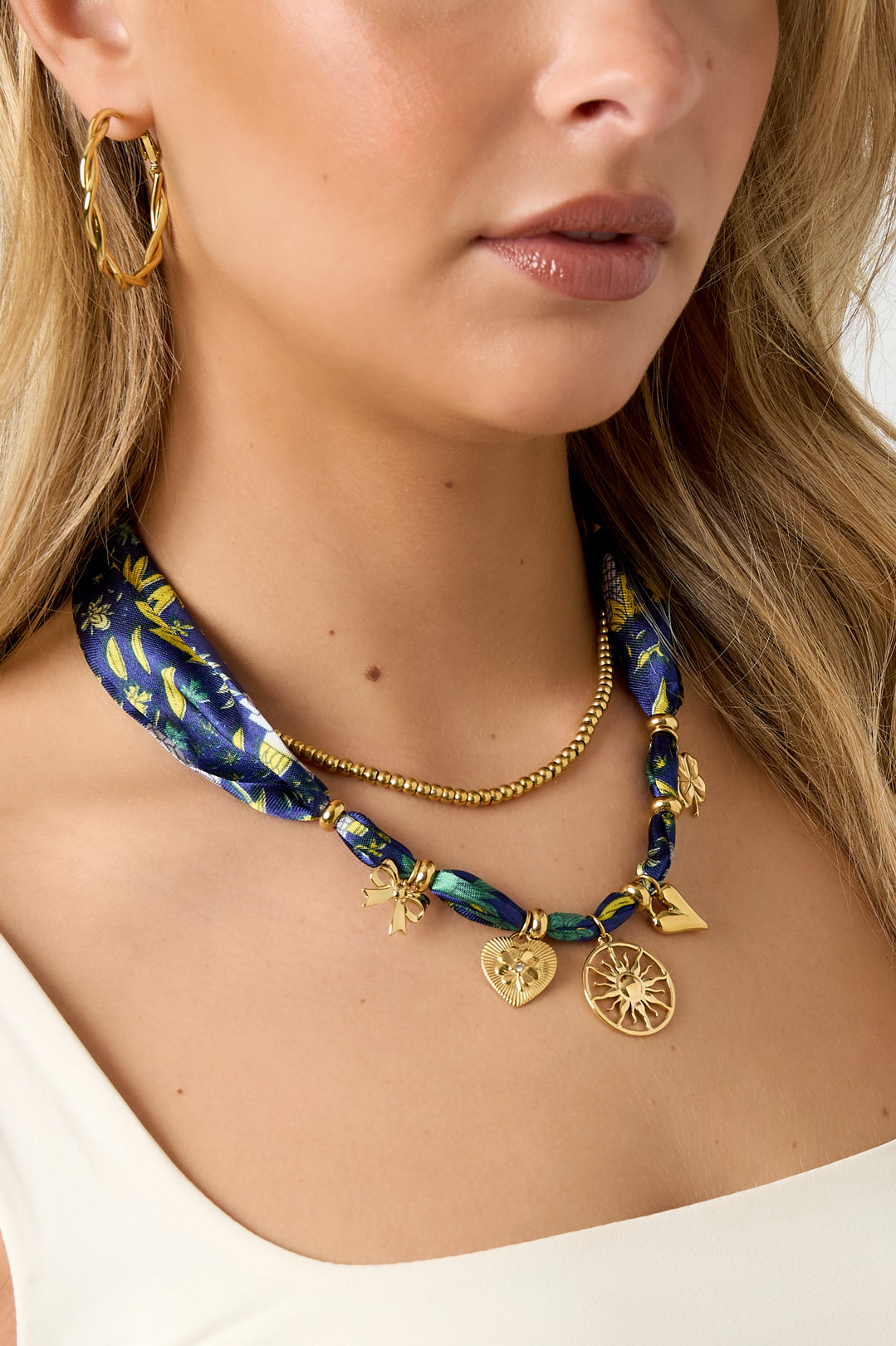 Stainless Steel Long Necklaces sun Casual Daily Simple Series Women's jewelry