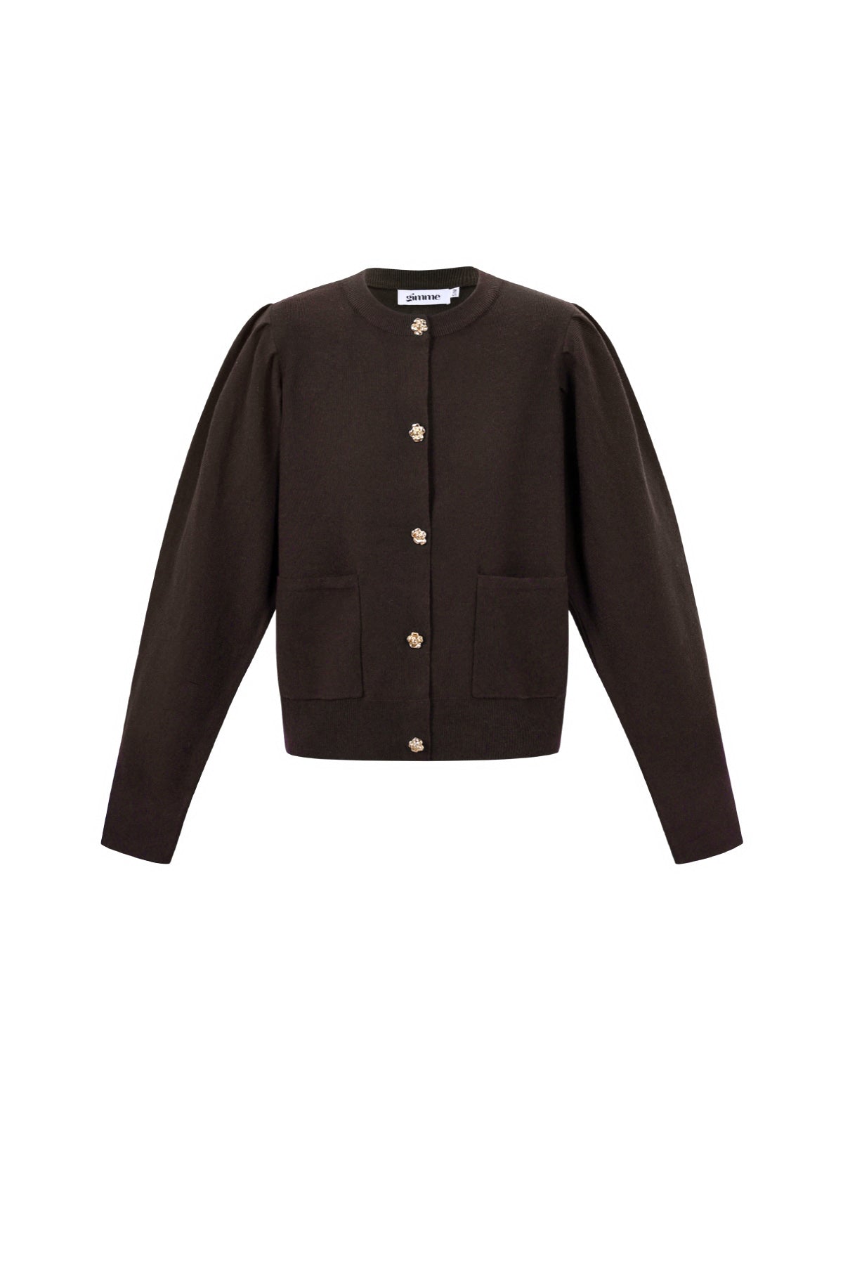 Cardigan with floral buttons